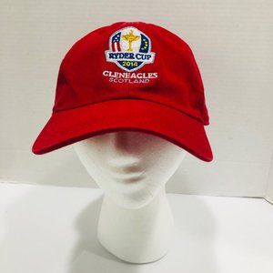2014 Ryder Cup Golf Hat Red Embroider‎ Gleneagles Scotland AHead Vintage Classic